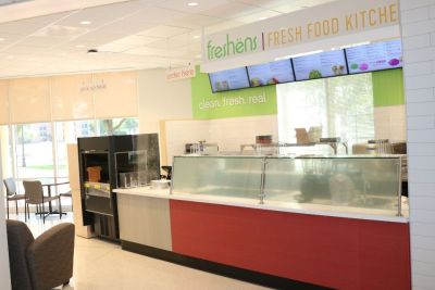 An interior shot of the new Freshens Food Kitchen
