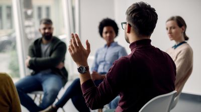 Group of people in a counseling session