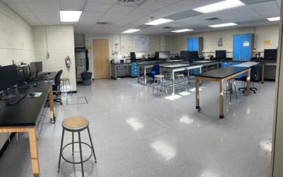 The Electric Engineering Instrumentation/Microcontroller Lab is an instructional lab, a facility for senior project, and research