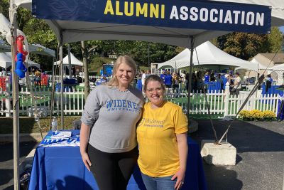 (left to right) Anna Shermeyer and Sharon Carothers at Homecoming 