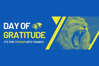Graphic reads "Day of Gratitude"