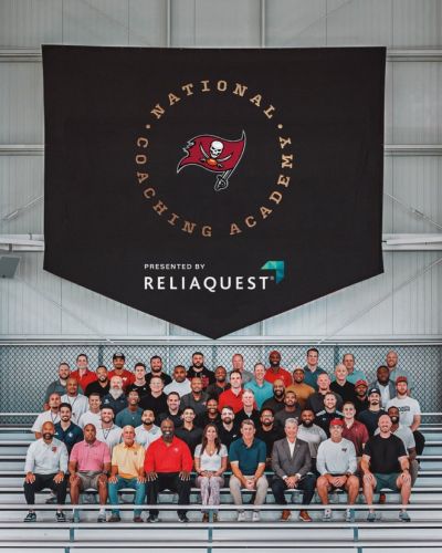 The cohort of coaches for the Tampa Bay Buccaneers National Coaching Academy