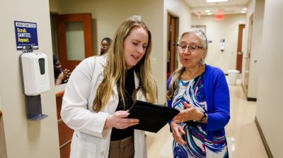 Widener school of nursing graduate student mrentored by professor on campus near philadelphia pa