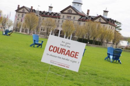 Courage Day sign