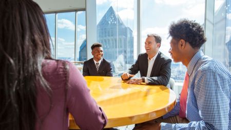 Students at Comcast Center
