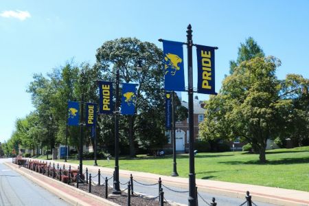New Pride banners were hung around campus to kick off the fall semester.