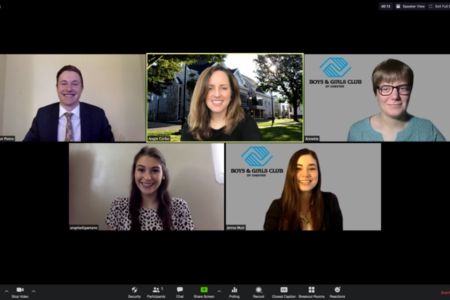 Students present their work virtual during Student Project Day