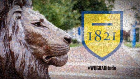 pride lion with shield