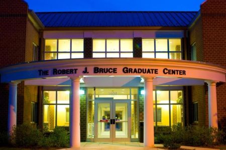 The Robert J. Bruce Graduate Center at night