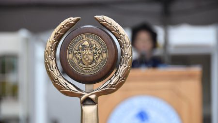 Mace at commencement