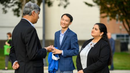 widener business faculty at sba career day