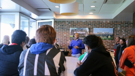 High school students attend Work-in-Sports Camp, hosted by Widener University and the Philadelphia Union