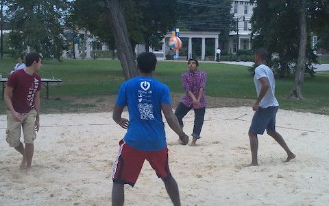 Sand Volleyball 480x300 Sand Volleyball with students playing