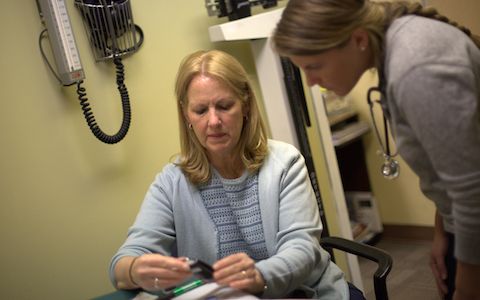 student works at chester community nursing clinic