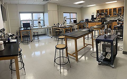 Robotics Engineering Criswell Lab 480x300 Robotics Engineering Criswell Lab includes a variety of equipment to support teaching and research activities.