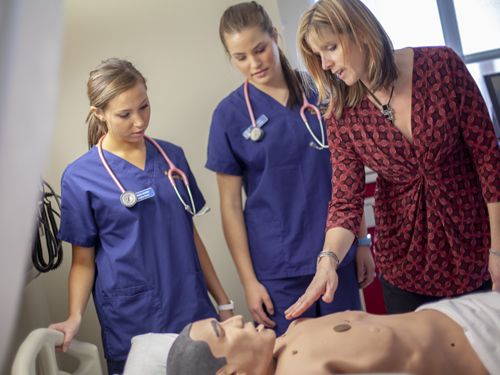 Bachelor's Degree in Nursing BSN students receive Faculty Mentorship in School of Nursing Sim Lab