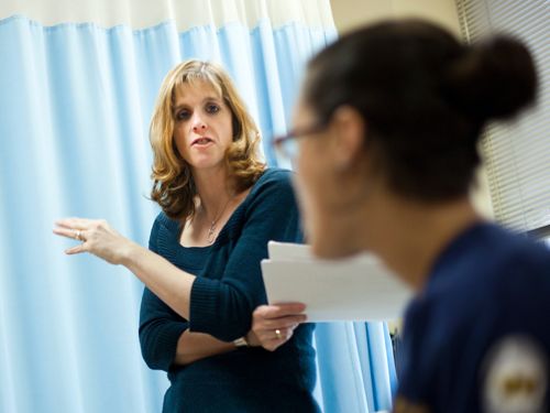 Nursing Professor with Student