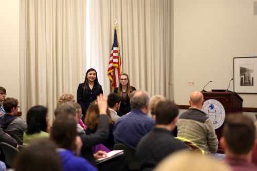 students present for honors week celebration