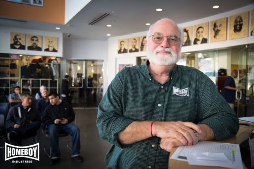 Head shot Image of 2020 commencement speaker Father Greg Boyle