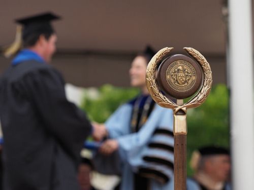 widener mace at commencement