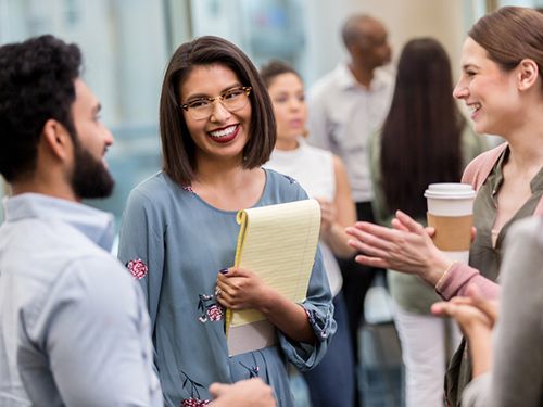 Four pychology professionals during a session