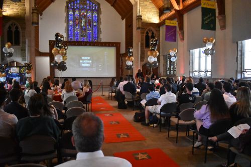 Shot of audience at Student Leadership Awards!