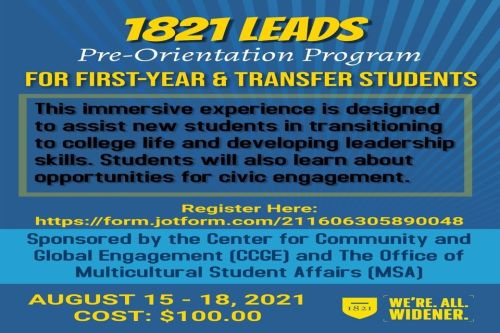 Information about 1821 Leads in Widener Brand colors