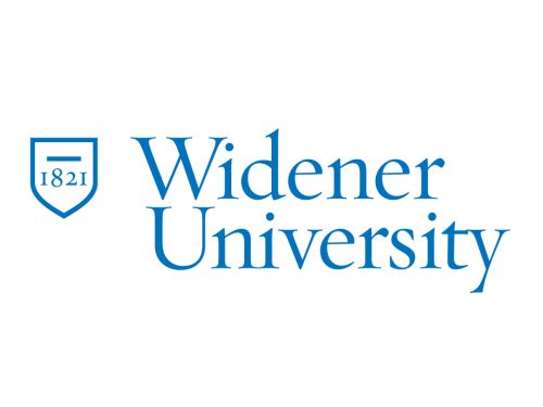 Widener Logo Stacked Royal Blue