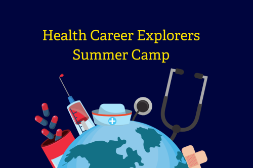 Health Professions Camp 960x640 A poster advertising the health professions summer camp