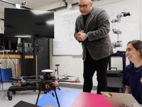 Skywalker drone in the ARTEMIS Lab at Widener.