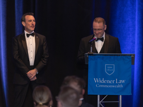 A photo from Commonwealth Law School's 35th anniversary gala