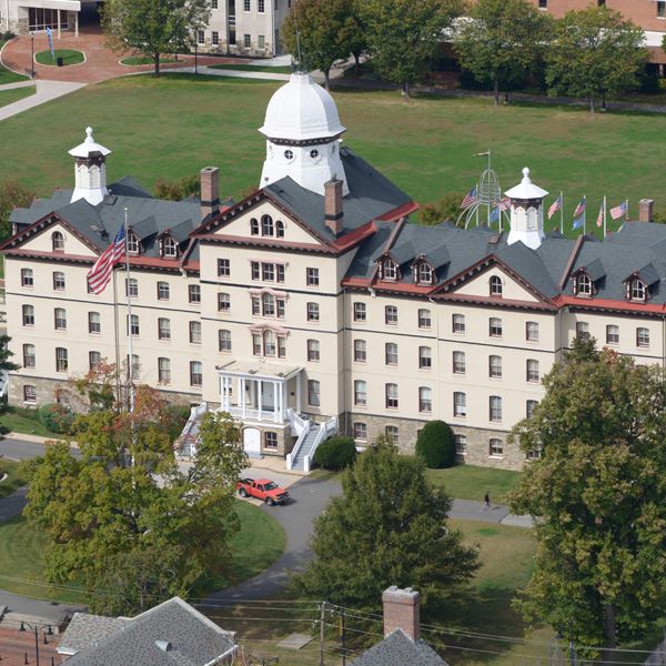 Aerial view of Old Main 600x600 Aerial view of Old Main