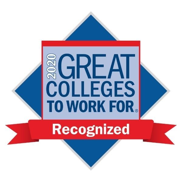 great colleges to work for 2020 badge