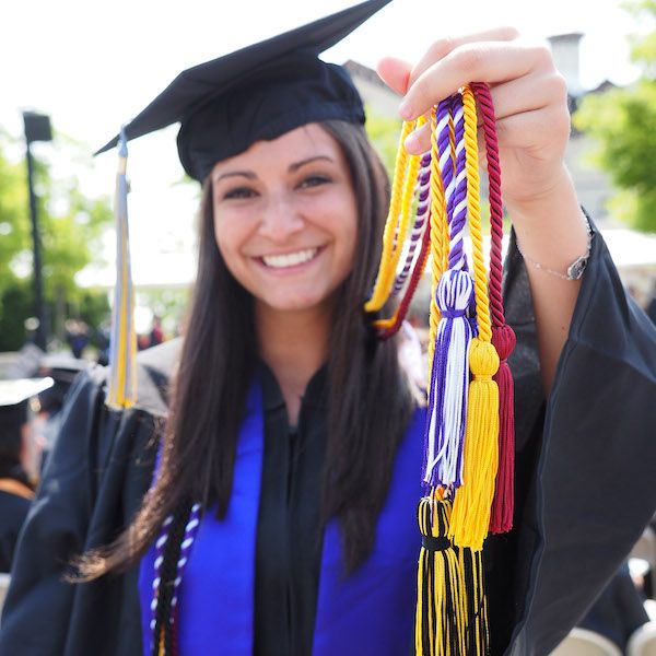 Widener University grad at commencement