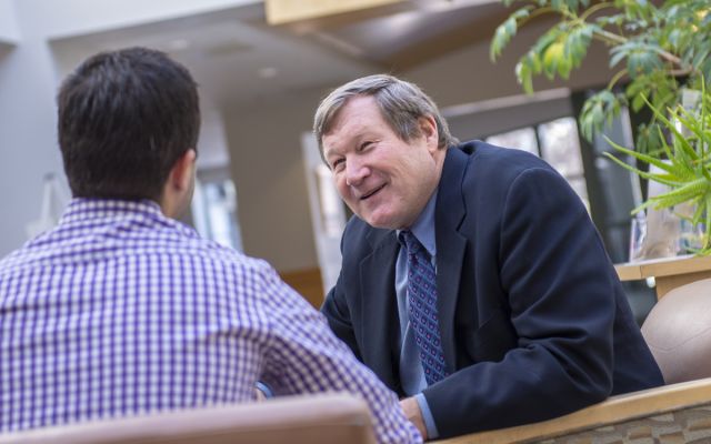 Professor Laker With Student