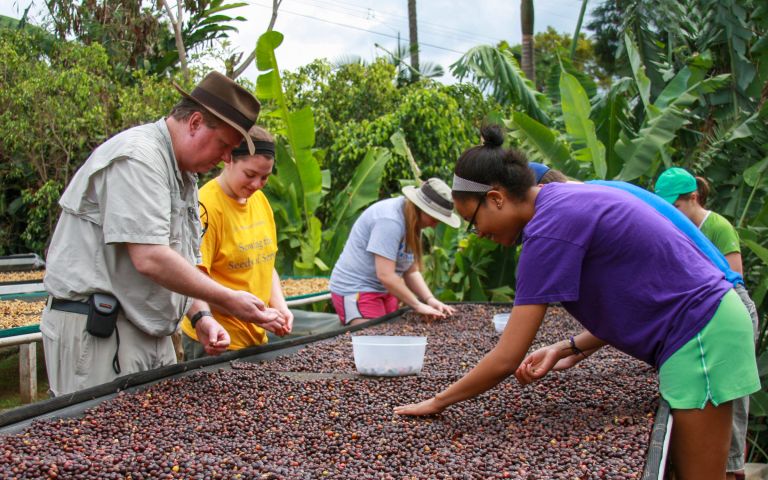 Students at Farm in Costa Rica
