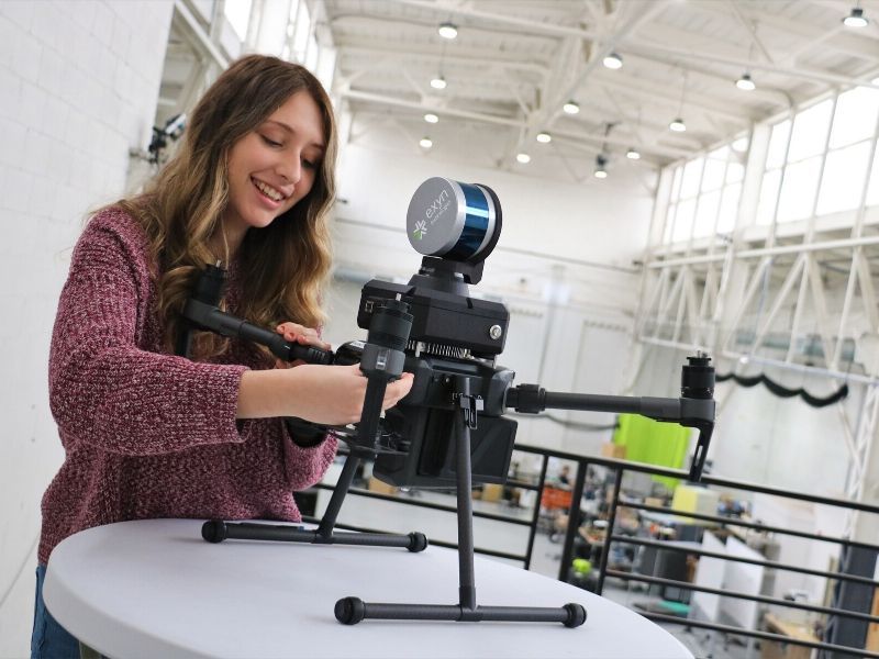 Taylor Kohnow at her robotics co-op