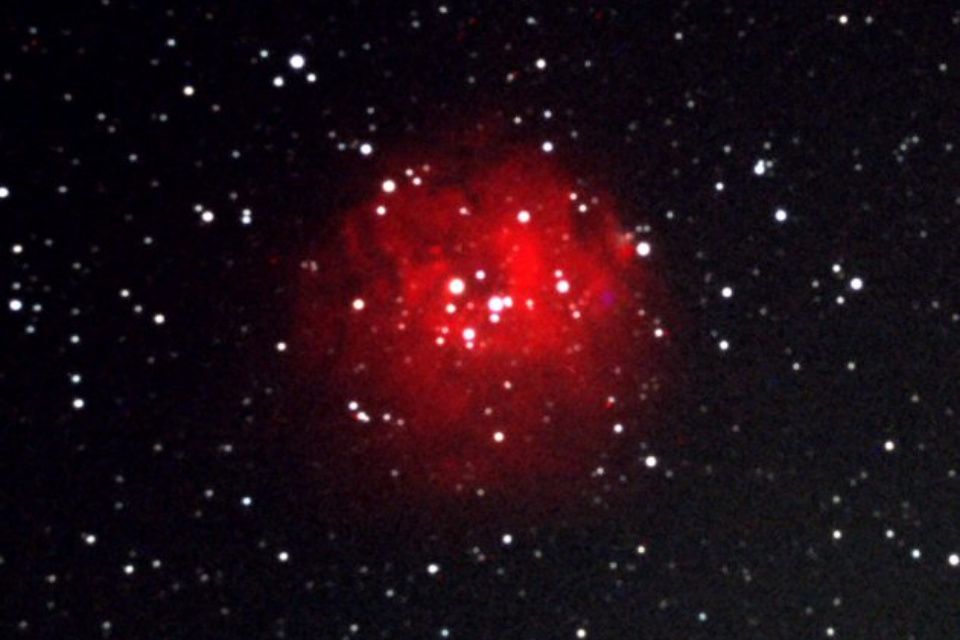 NGC 1624 Star Cluster & Nebula in Perseus