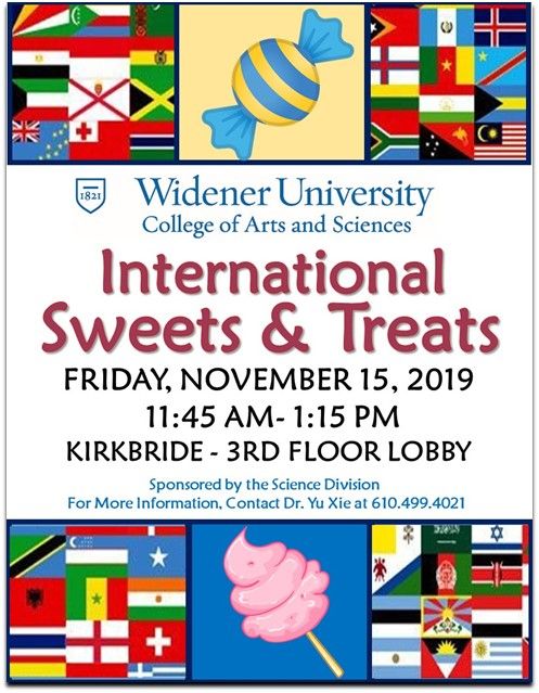 Flyer for International Sweets and Treats
