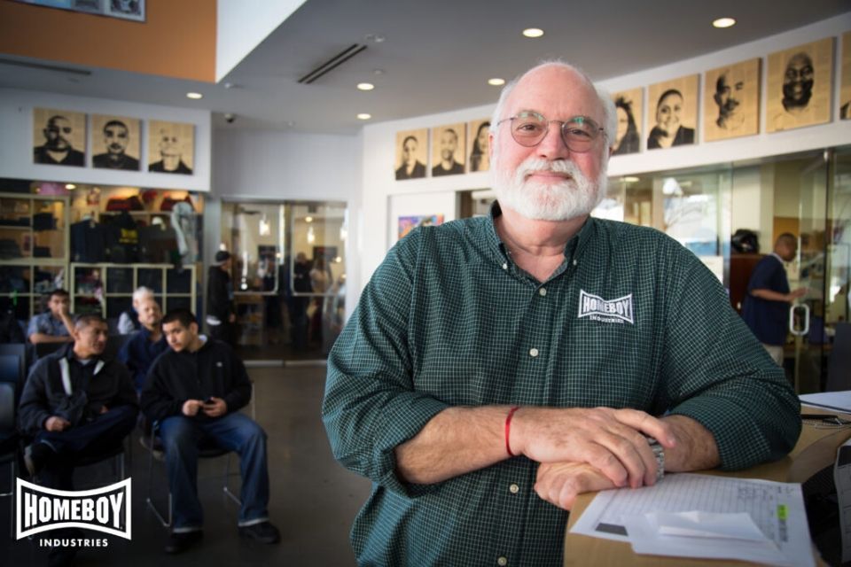 Head shot Image of 2020 commencement speaker Father Greg Boyle